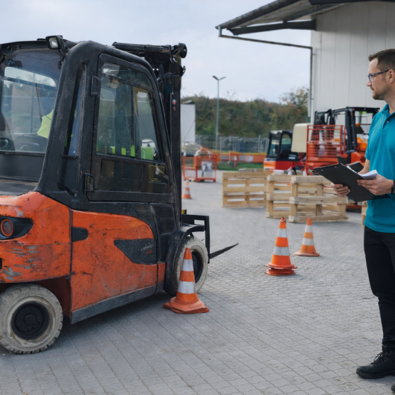 Stapler Praxis Training Stapler Training mit Fahrübungen für sichere Bedienung im Arbeitsalltag