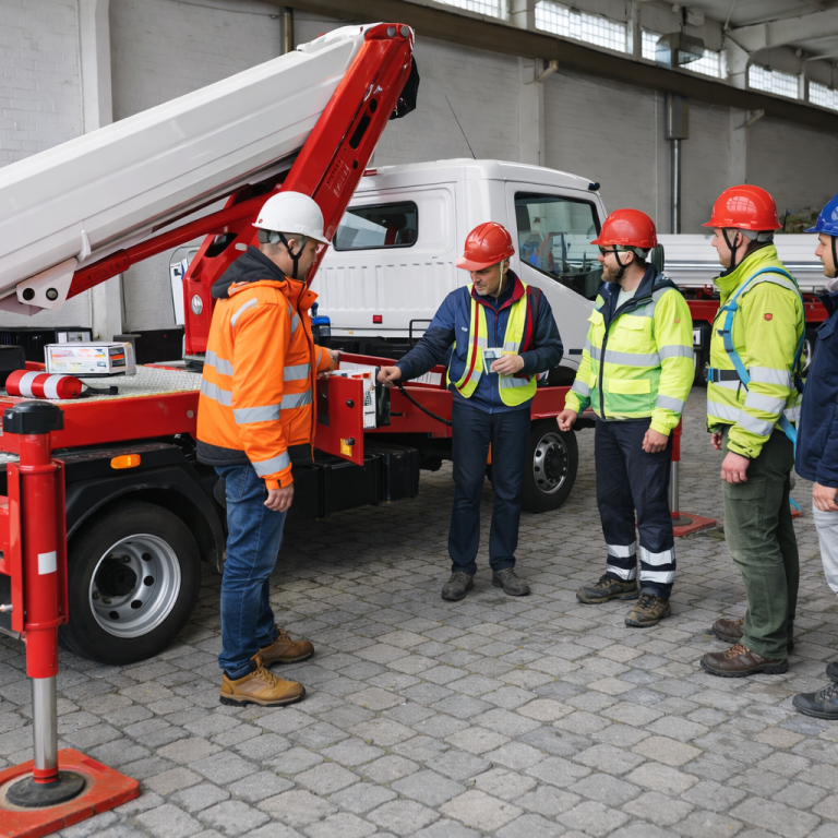 Praxis Schulung Hubarbeitsbühne Praxis Schulung Hubarbeitsbühne Arbeiten in der Höhe Sicherheitstraining